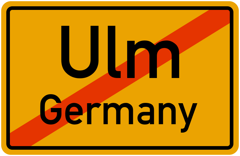 Ortsschild Ulm