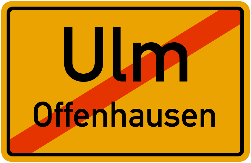 Ortsschild Ulm