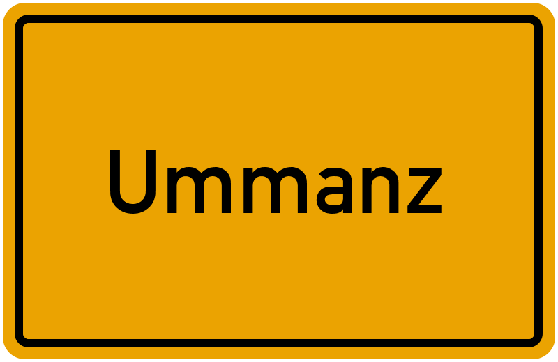 Ortsschild Ummanz