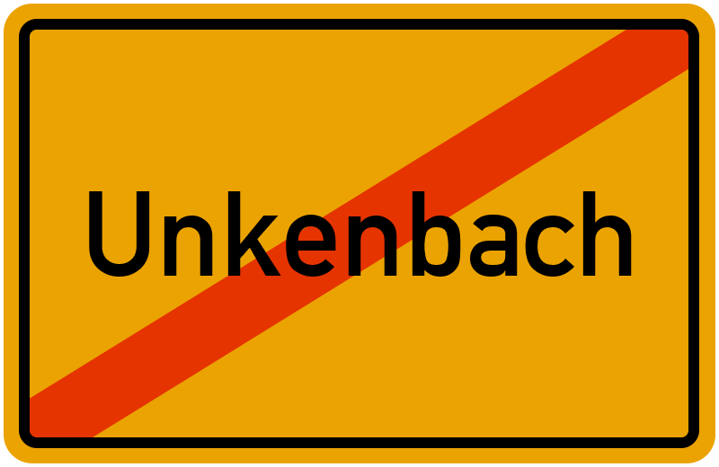 Ortsschild Unkenbach