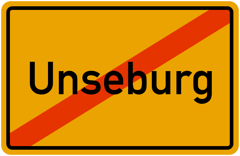 Ortsschild Unseburg