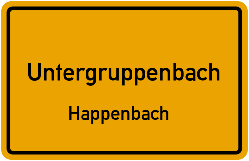 Ortsschild Untergruppenbach