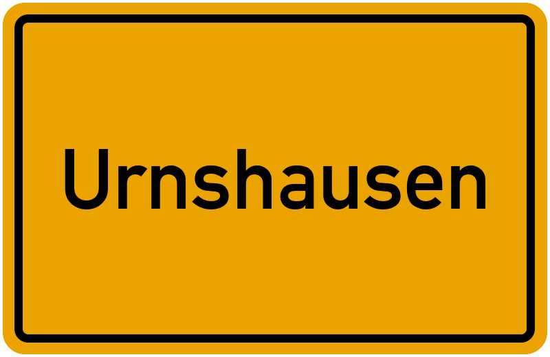 Ortsschild Urnshausen