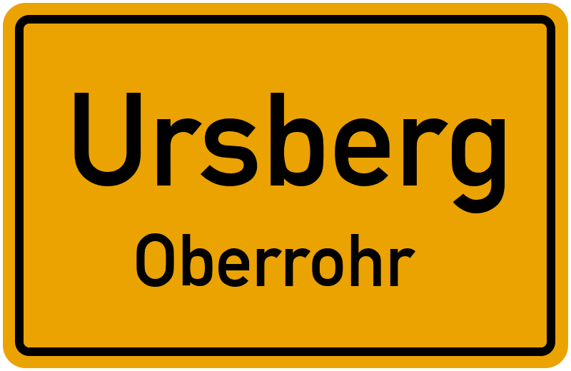 Ortsschild Ursberg