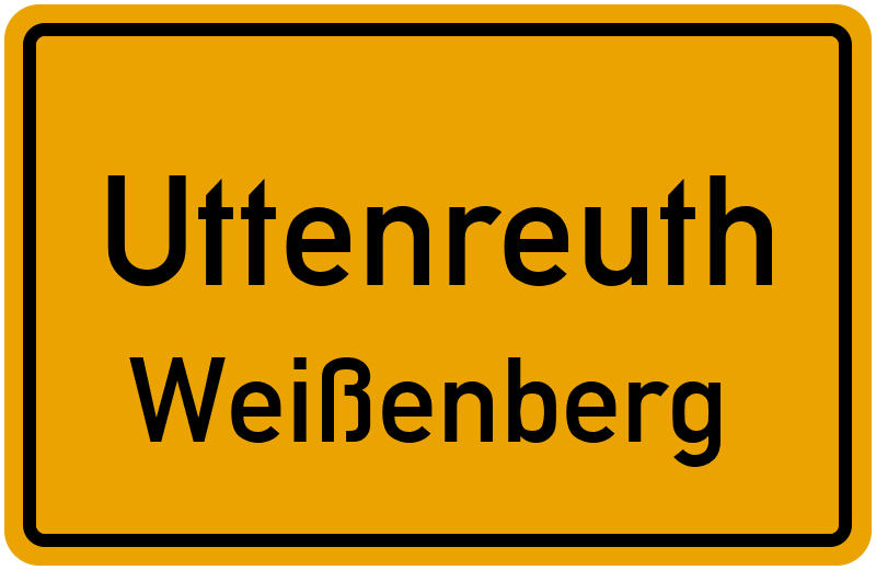 Ortsschild Uttenreuth