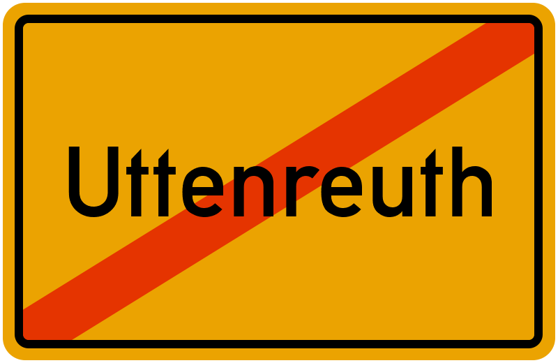 Ortsschild Uttenreuth