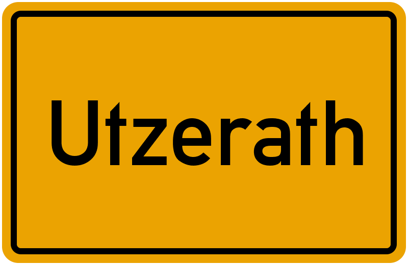 Ortsschild Utzerath