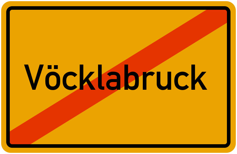Ortsschild Vöcklabruck
