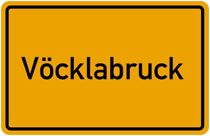 Ortsschild Vöcklabruck