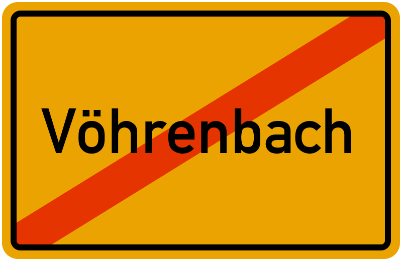 Ortsschild Vöhrenbach