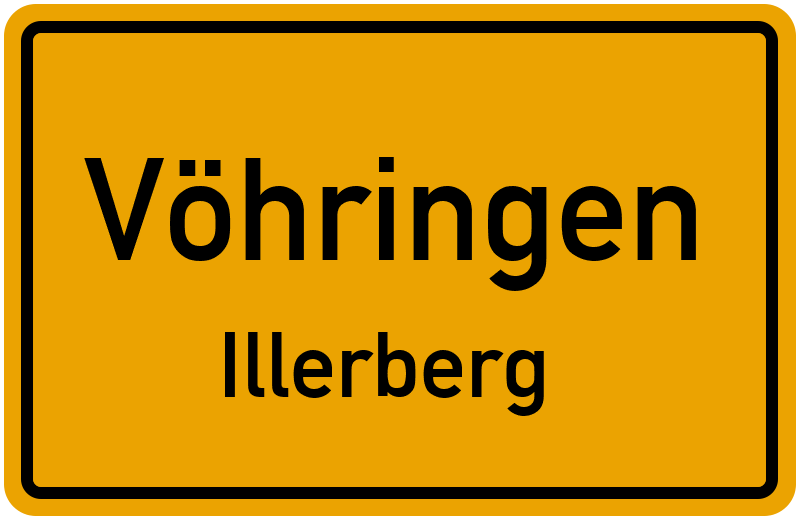 Ortsschild Vöhringen