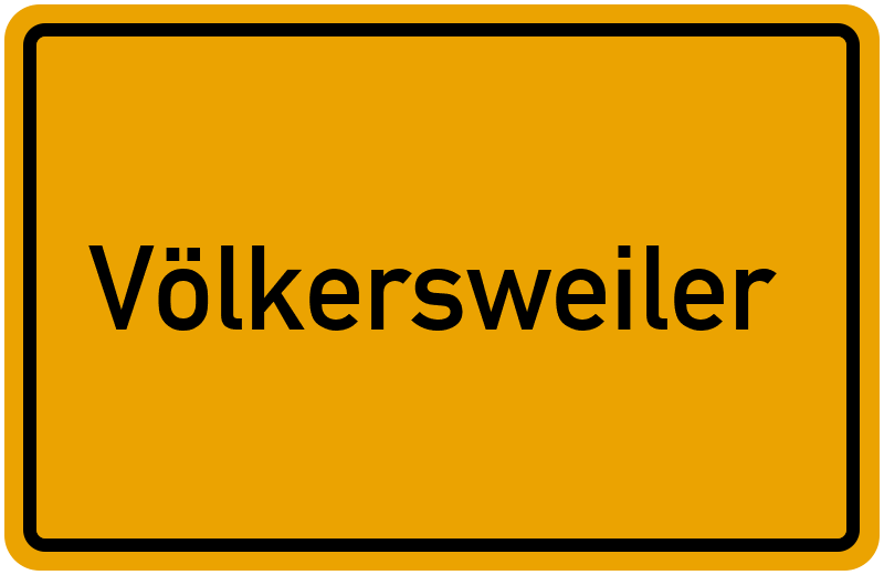 Ortsschild Völkersweiler