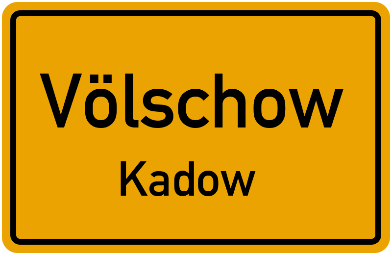 Ortsschild Völschow