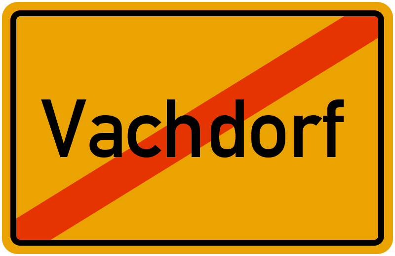 Ortsschild Vachdorf