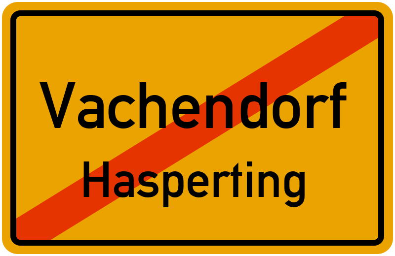 Ortsschild Vachendorf