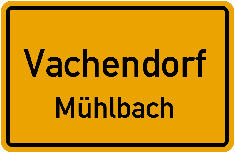 Ortsschild Vachendorf