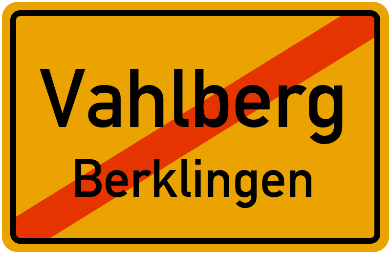 Ortsschild Vahlberg