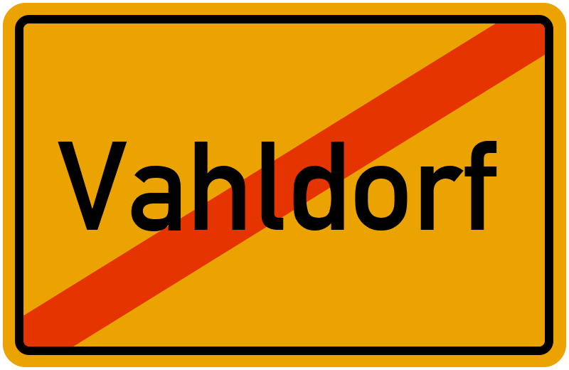 Ortsschild Vahldorf