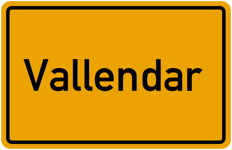 Ortsschild Vallendar