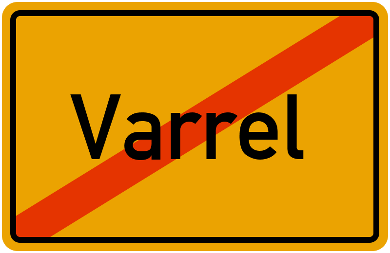 Ortsschild Varrel