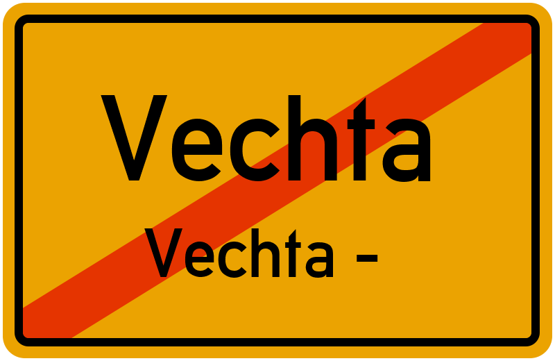 Ortsschild Vechta