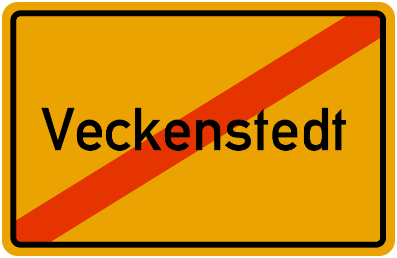 Ortsschild Veckenstedt