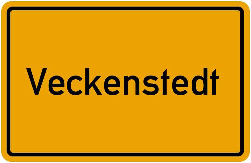 Ortsschild Veckenstedt