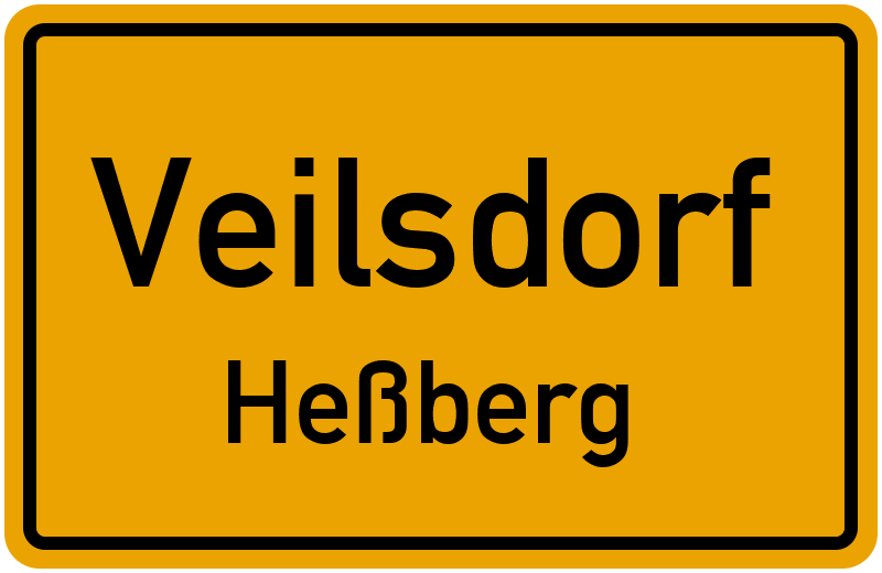 Ortsschild Veilsdorf