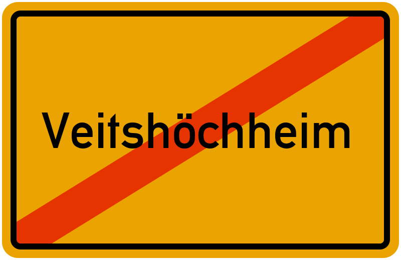 Ortsschild Veitshöchheim