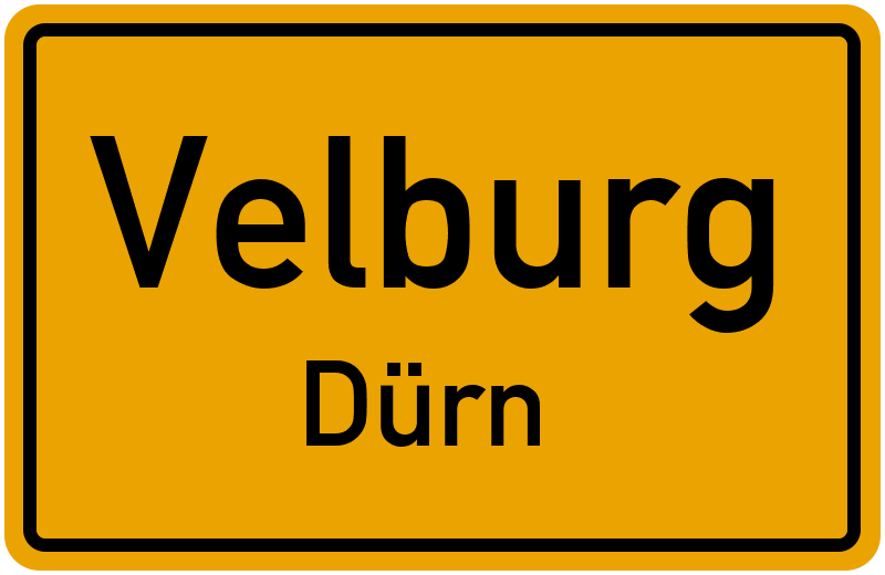 Ortsschild Velburg