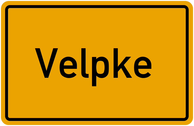 Ortsschild Velpke