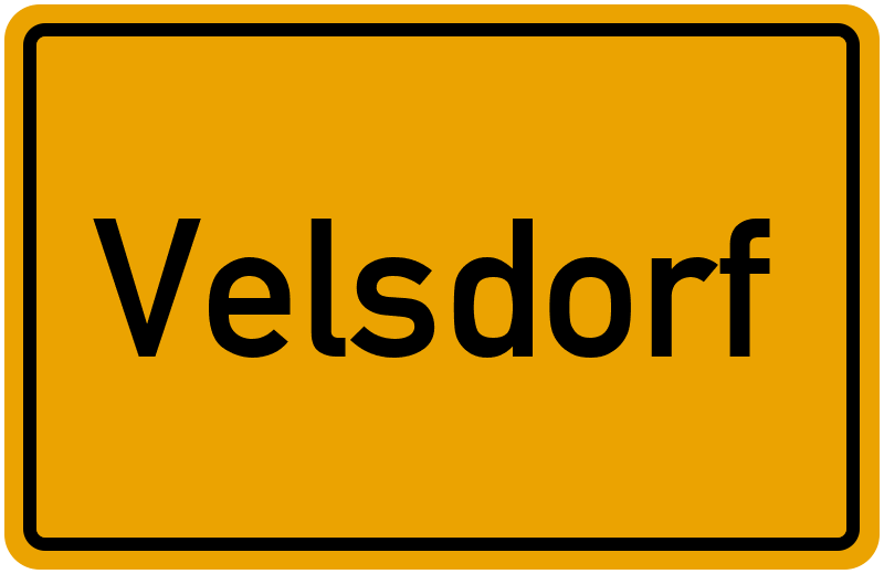 Ortsschild Velsdorf