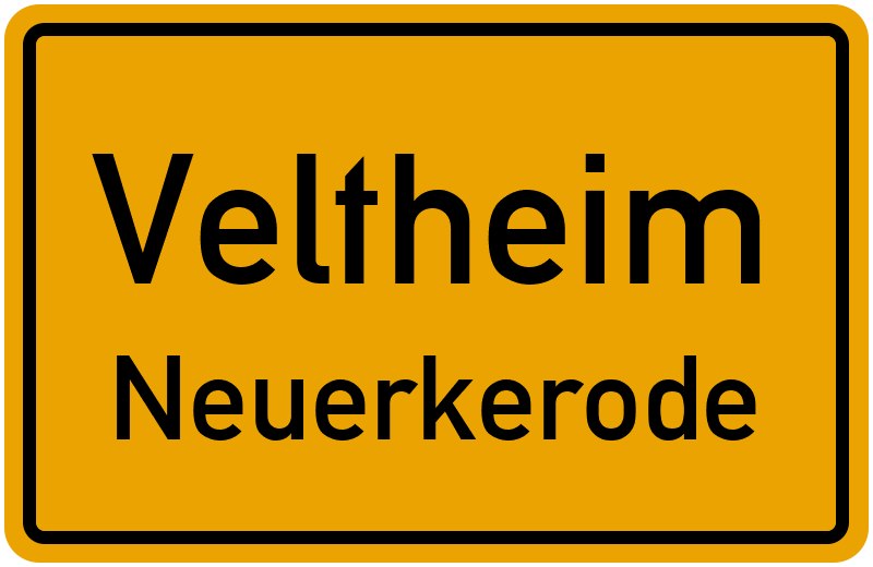 Ortsschild Veltheim