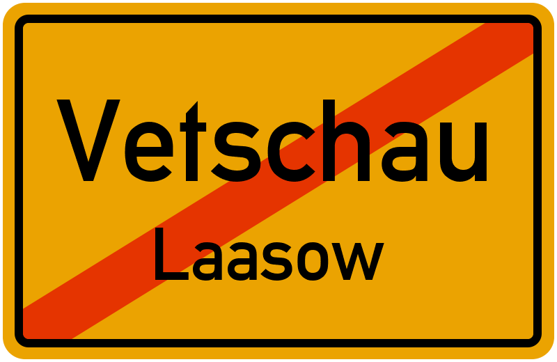 Ortsschild Vetschau