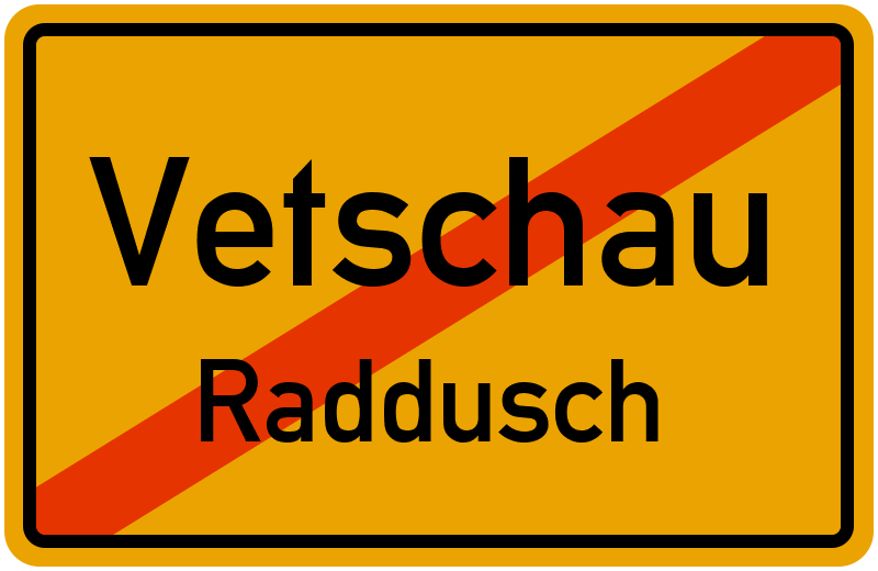 Ortsschild Vetschau