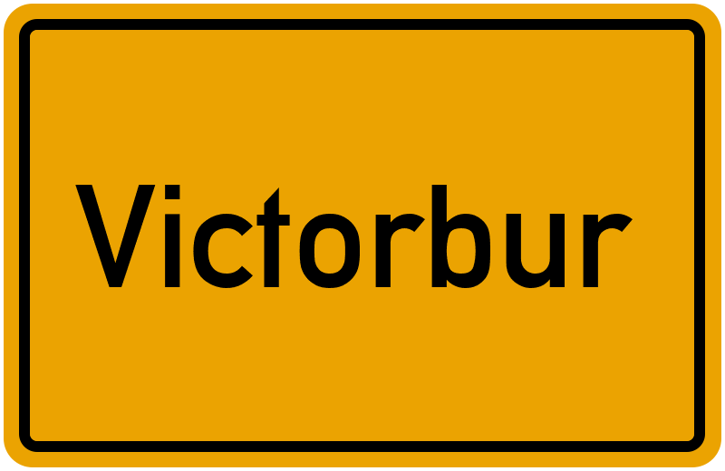 Ortsschild Victorbur