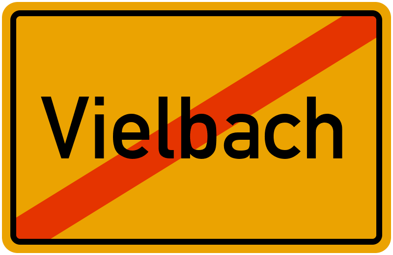 Ortsschild Vielbach