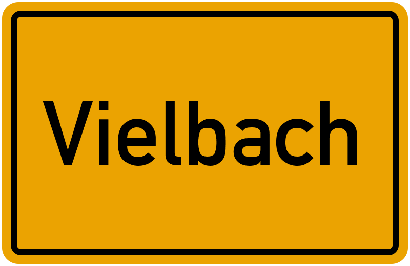 Ortsschild Vielbach