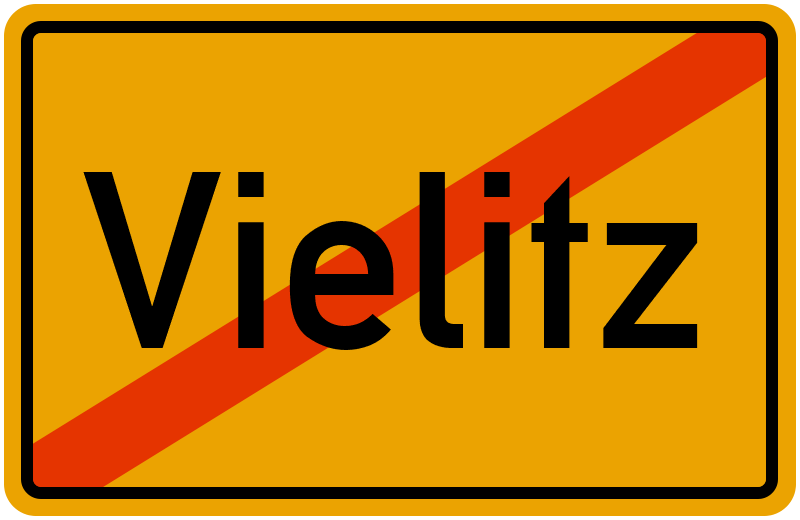 Ortsschild Vielitz