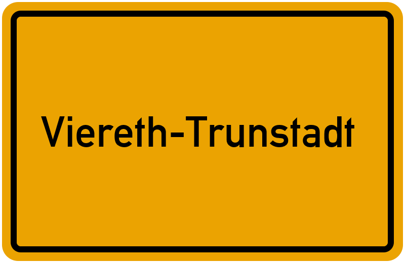 Ortsschild Viereth-Trunstadt