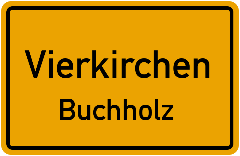 Ortsschild Vierkirchen