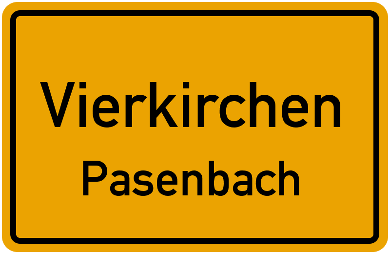 Ortsschild Vierkirchen