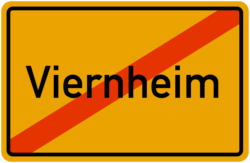 Ortsschild Viernheim