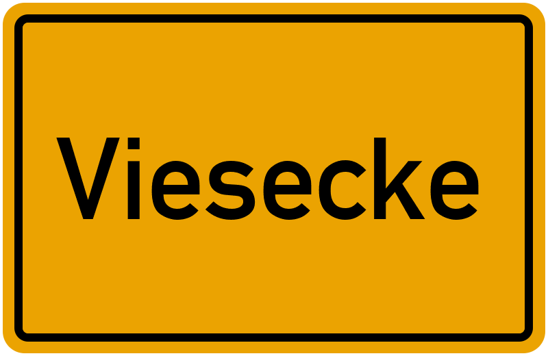 Ortsschild Viesecke