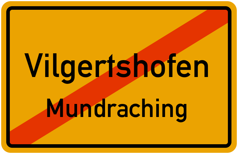 Ortsschild Vilgertshofen
