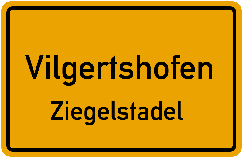 Ortsschild Vilgertshofen