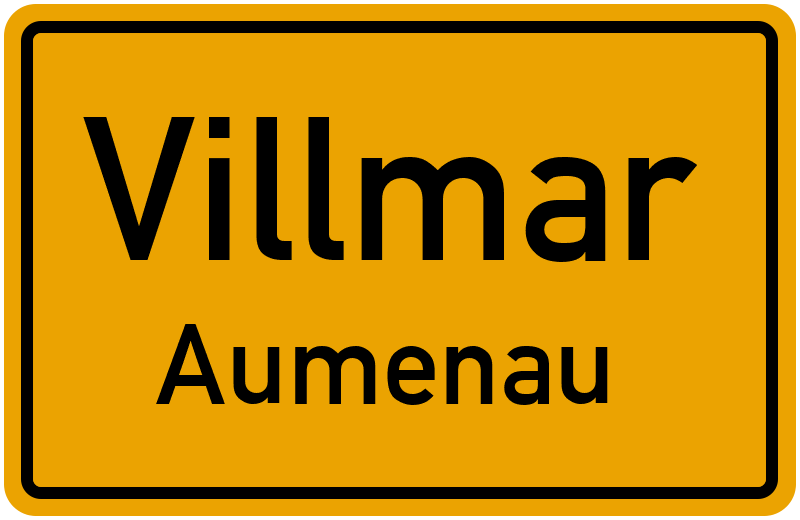 Ortsschild Villmar