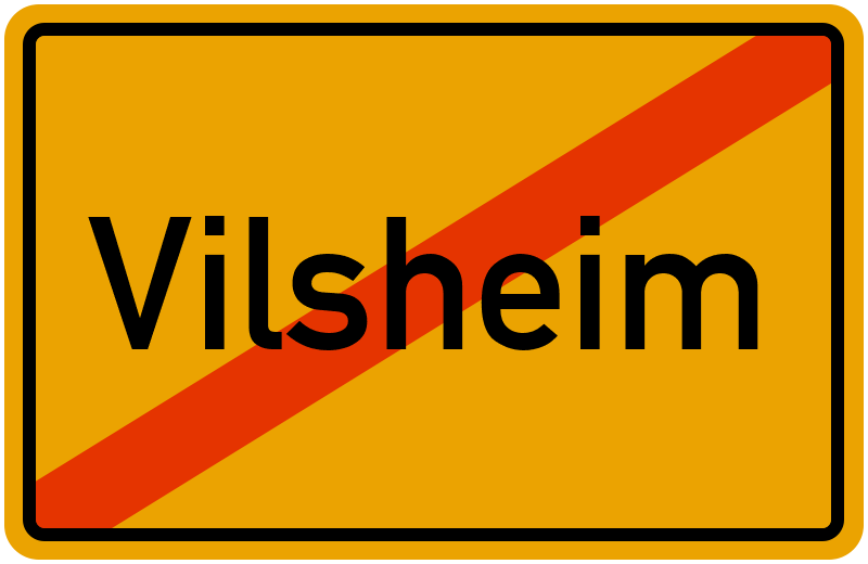 Ortsschild Vilsheim