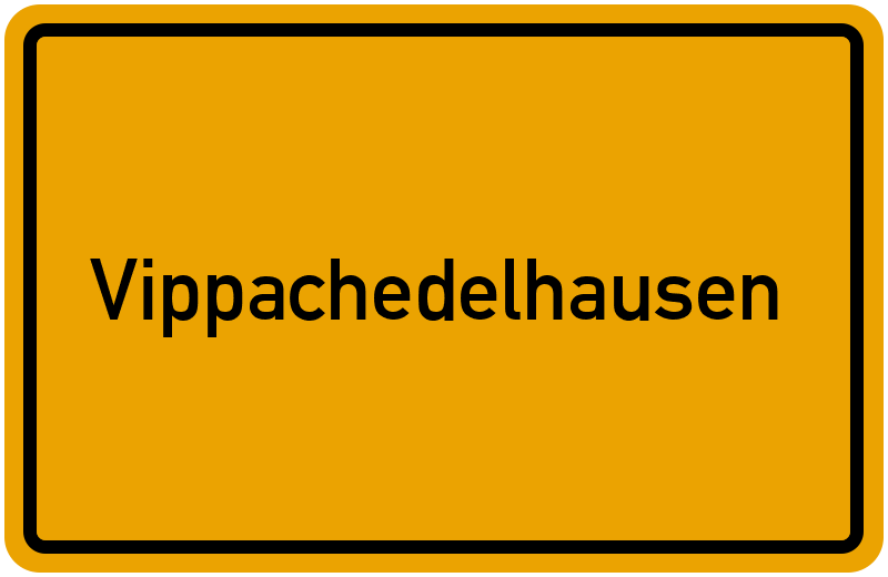 Ortsschild Vippachedelhausen