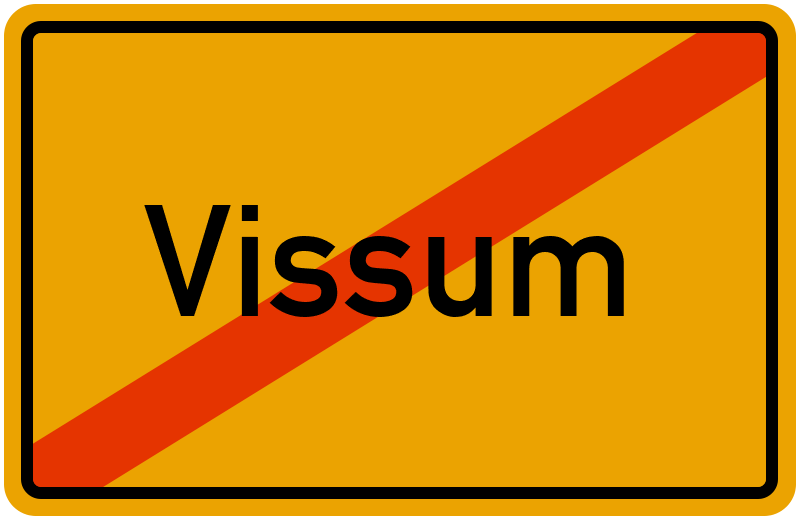 Ortsschild Vissum